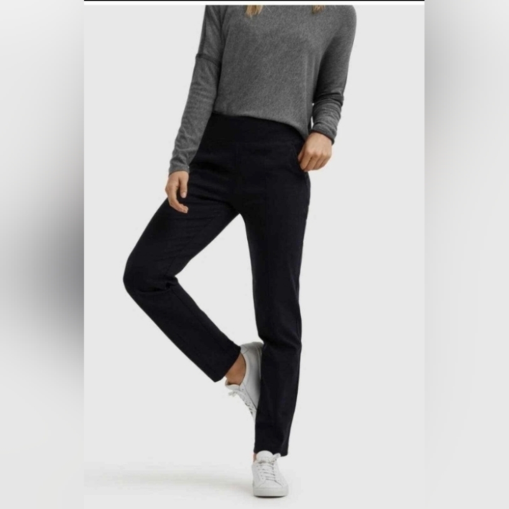 Kit and Ace Black York Contour Pintuck Trouser Pants Size 6